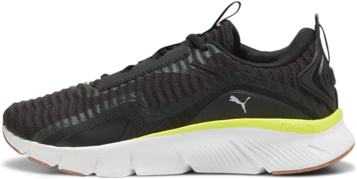 Мужские кроссовки PUMA Flexfocus Lite Better Knit Cross Trainer, Puma Black Lime Pow