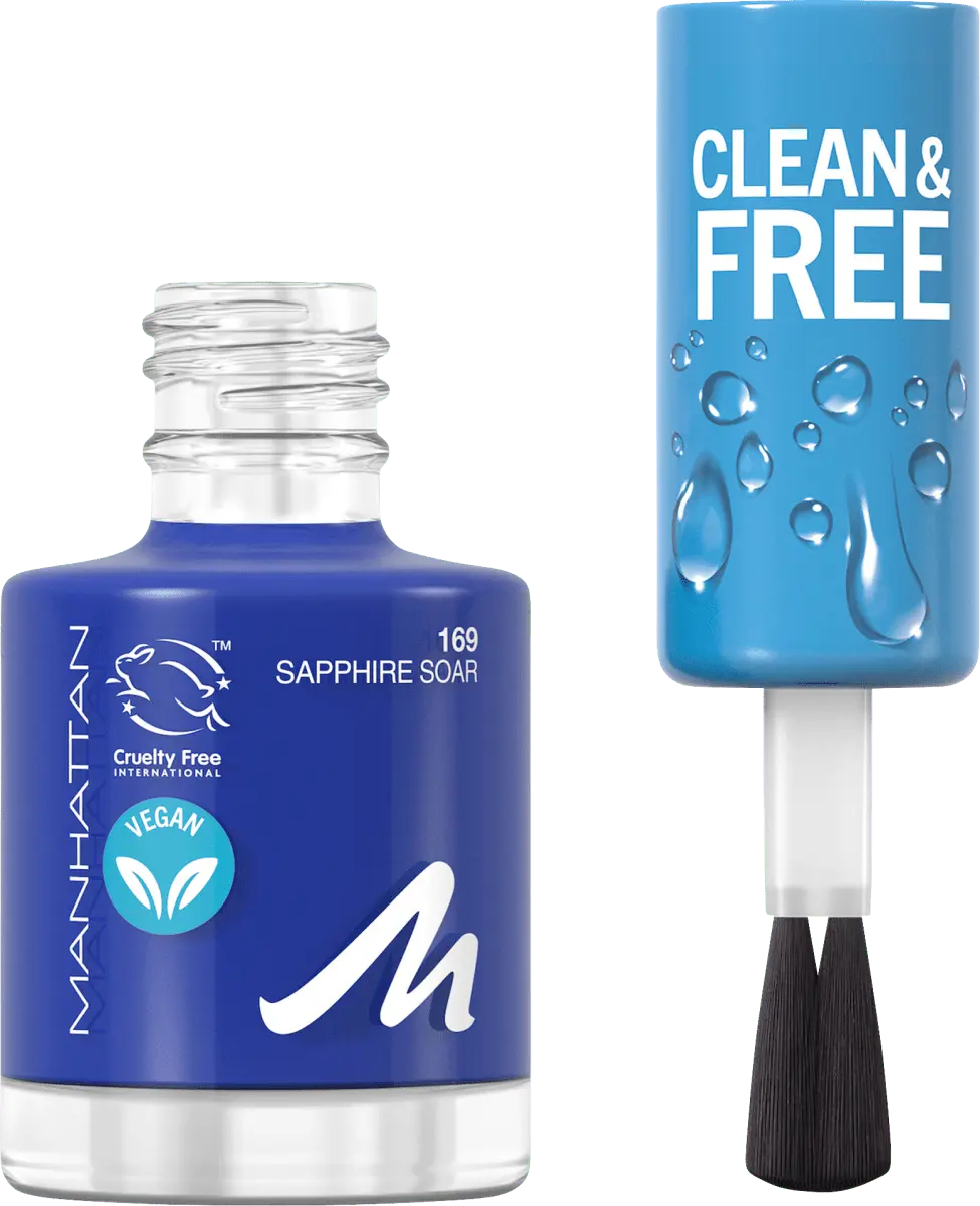 

Нагеллак Clean Бесплатно 169 Сапфировый пар 8 мл MANHATTAN Cosmetics