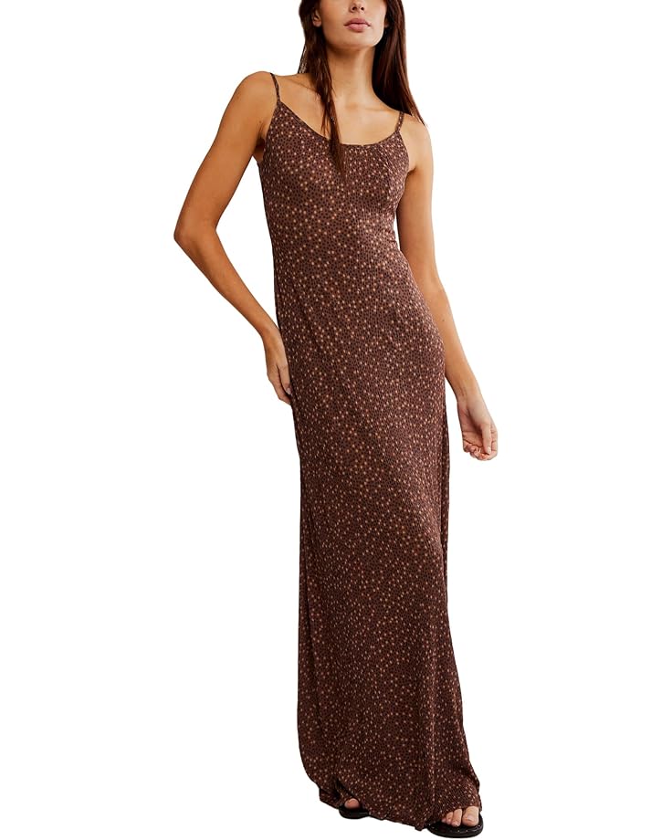 

Платье Free People Zoey Printed Maxi, цвет Chocolate Combo
