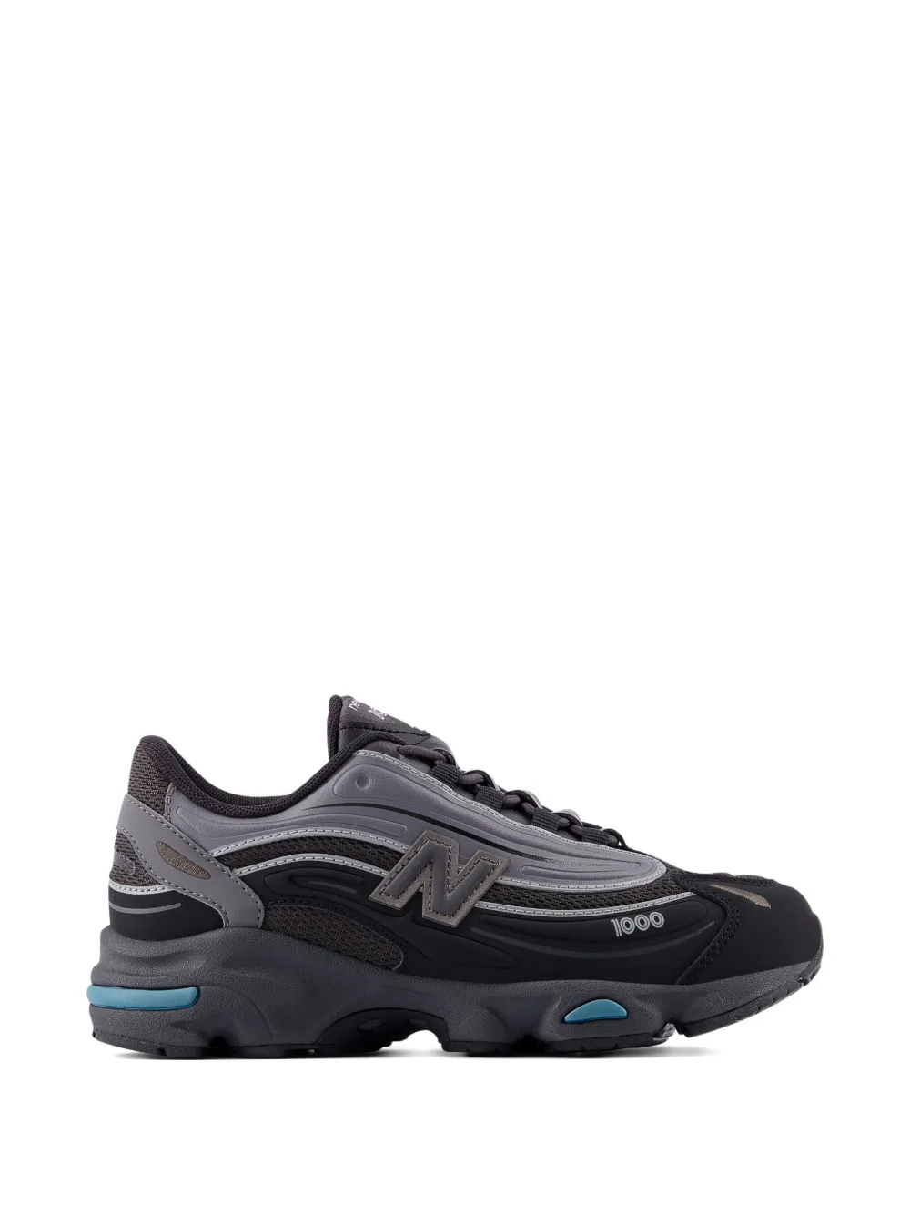Кроссовки 1000 с сетчатыми вставками New Balance Kids, черный — фото 2