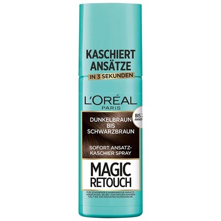 

Спрей-консилер для корней Magic Retouch для бесшовного и естественного растушевывания, 75 мл от темно-коричневого до черно-коричневого, L'Oreal