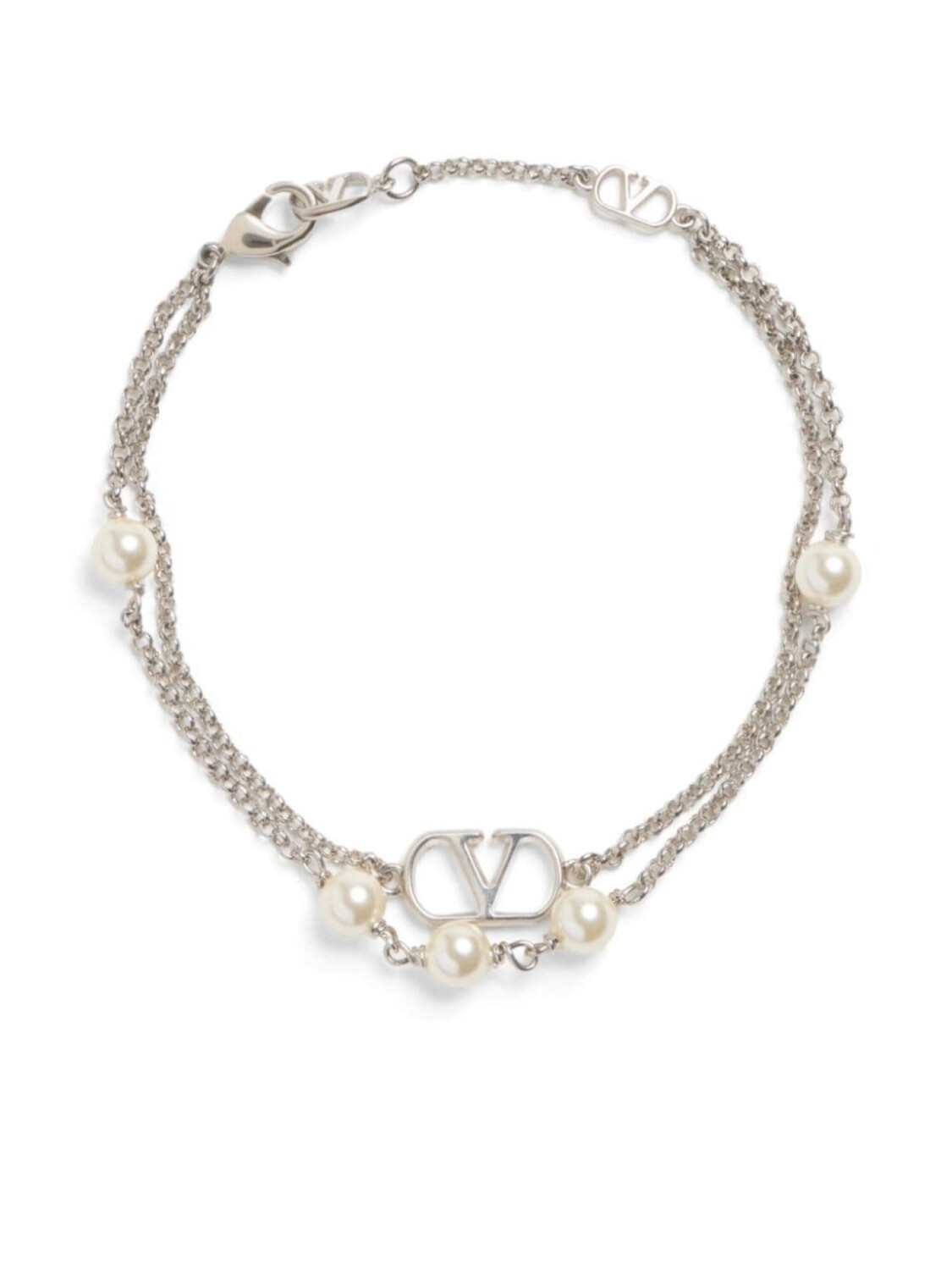 

Браслет с логотипом VLogo Signature Valentino Garavani, серебряный