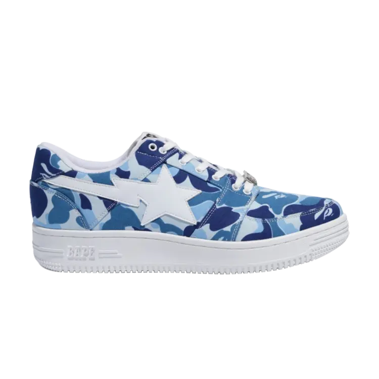 

Кроссовки BAPE Bapesta Low 'ABC Camo', синий