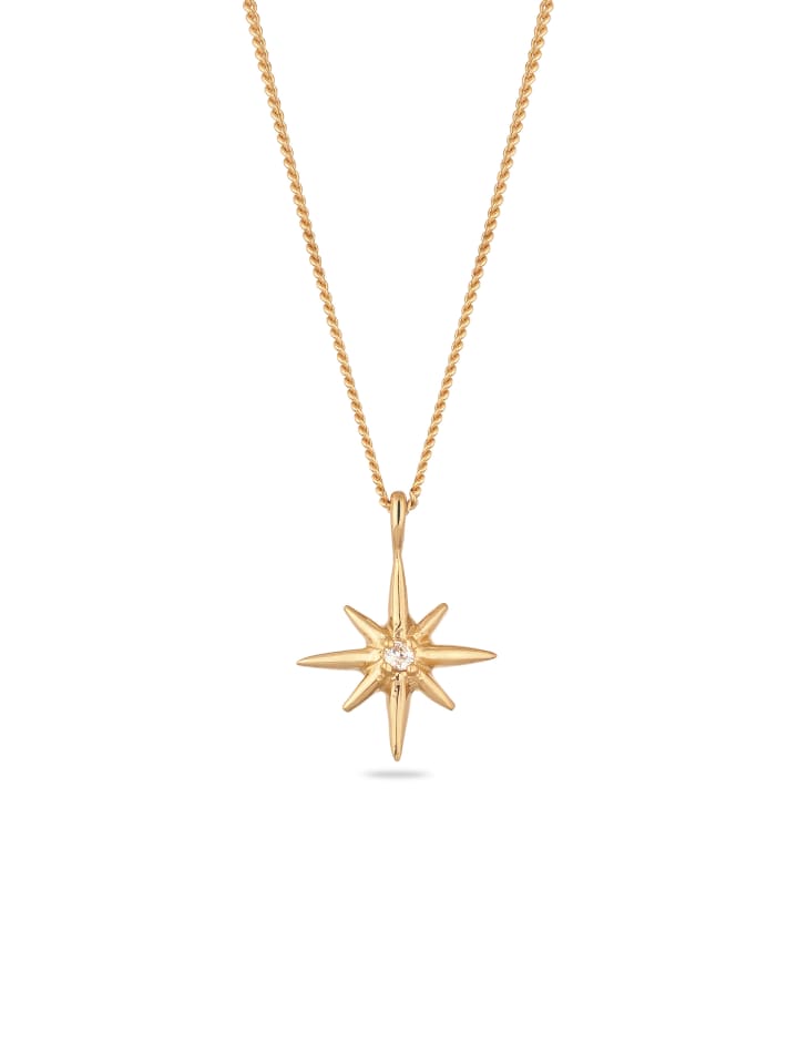 

Elli DIAMONDS Колье из серебра 925 пробы с золотым покрытием