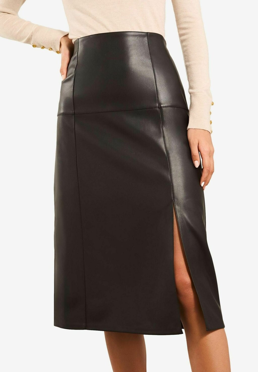 

Юбка А-силуэта HIGH WAIST MIDI-REGULAR FIT Lipsy, черный