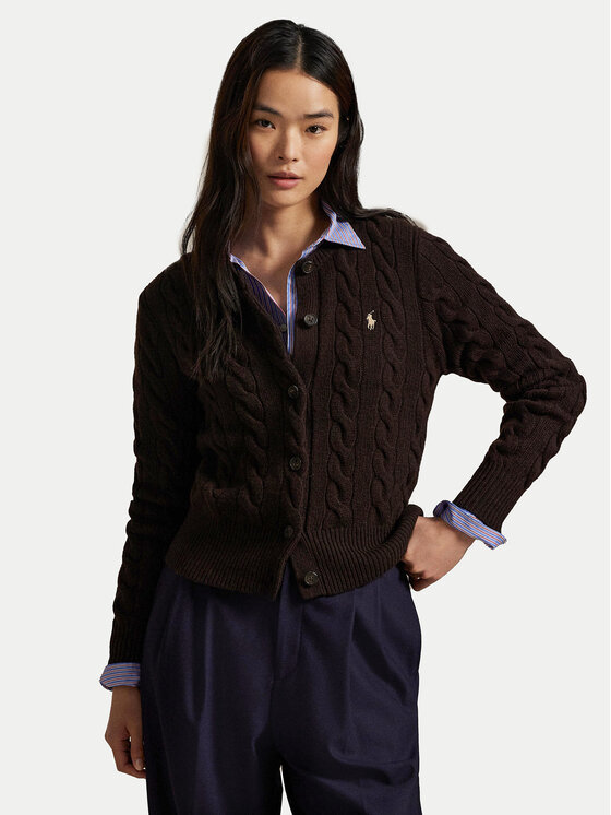 

Кардиган slim fit 211972104007 Polo Ralph Lauren, коричневый