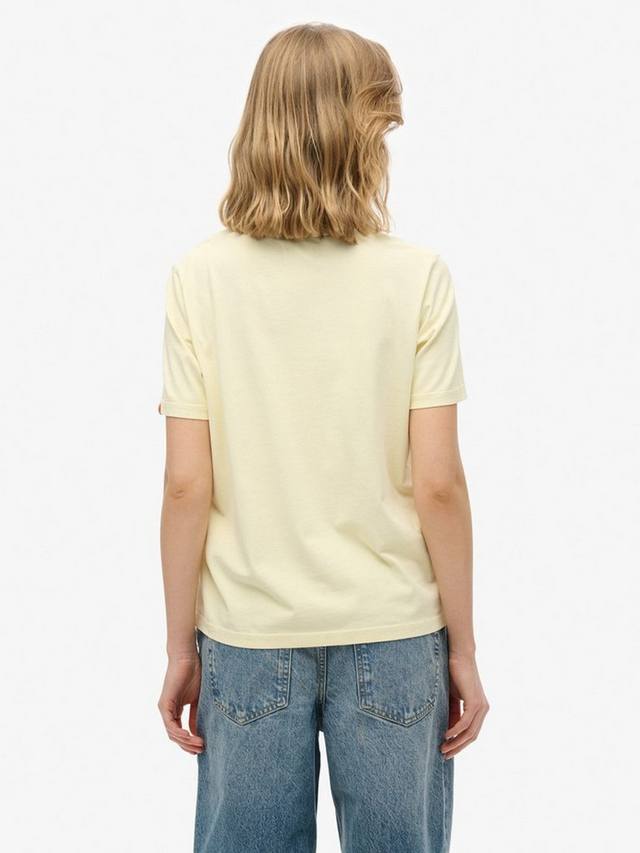 Расслабленная футболка Lo-Fi Outdoor Superdry, Pastel Yellow — фото 2
