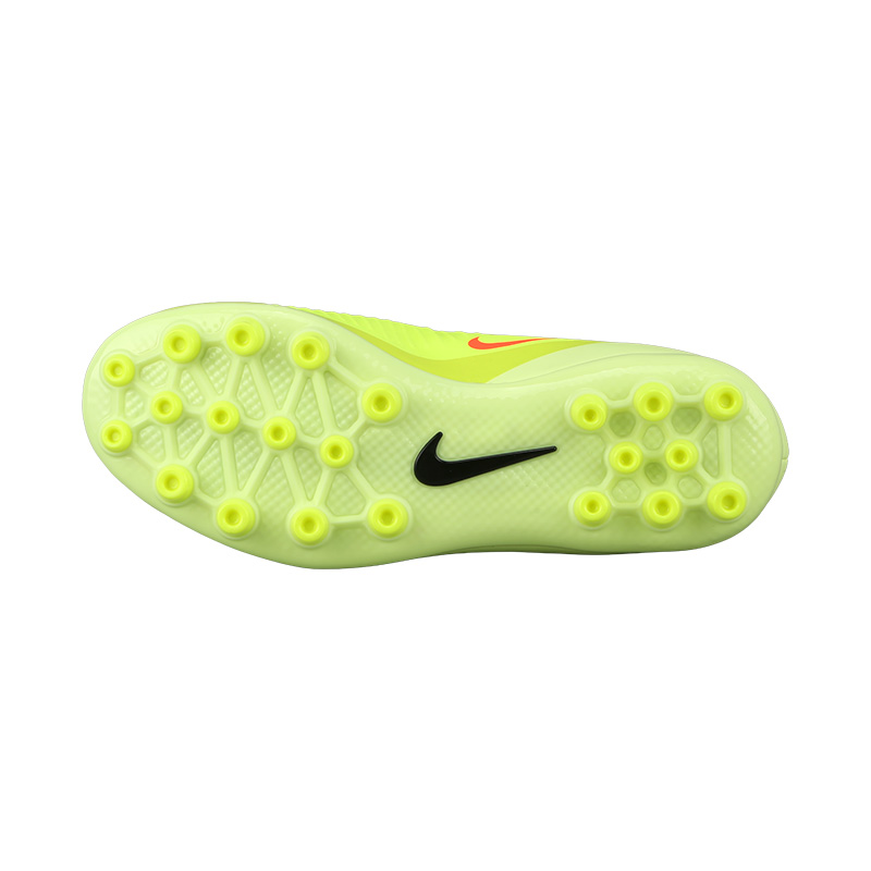 Nike Phantom 6 Mid top детские футбольные бутсы grass green red — фото 4