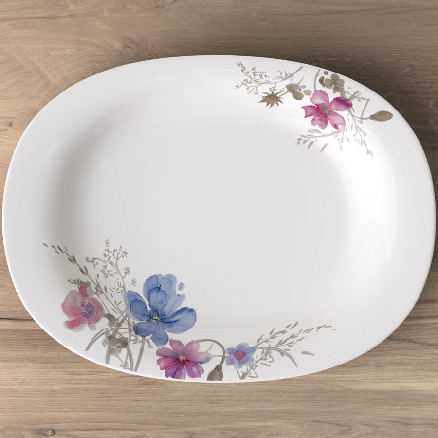 

Тарелка сервировочная Mariefleur Gris Basic 34см Villeroy & Boch, красочный