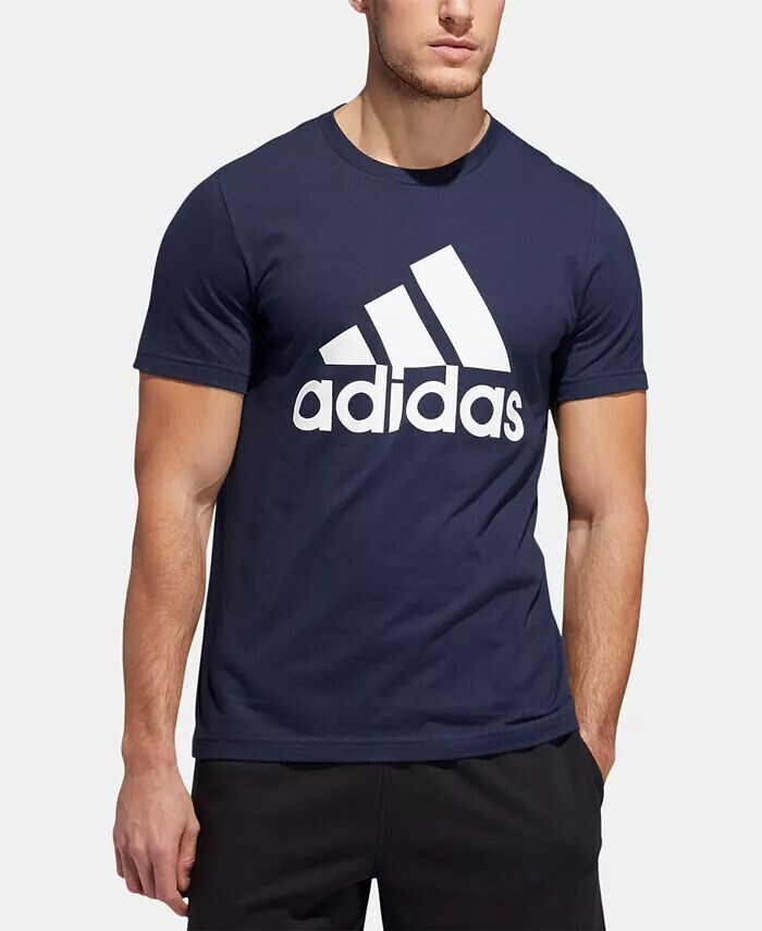 

Мужская футболка с логотипом Badge of Sport adidas, синий
