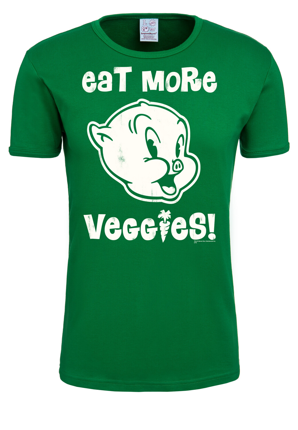 

Футболка Logoshirt Looney Tunes Eat More Veggies, зеленый