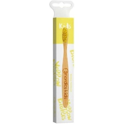 

Nordics Organic Care Eco Kids Бамбуковая зубная щетка с желтой щетиной