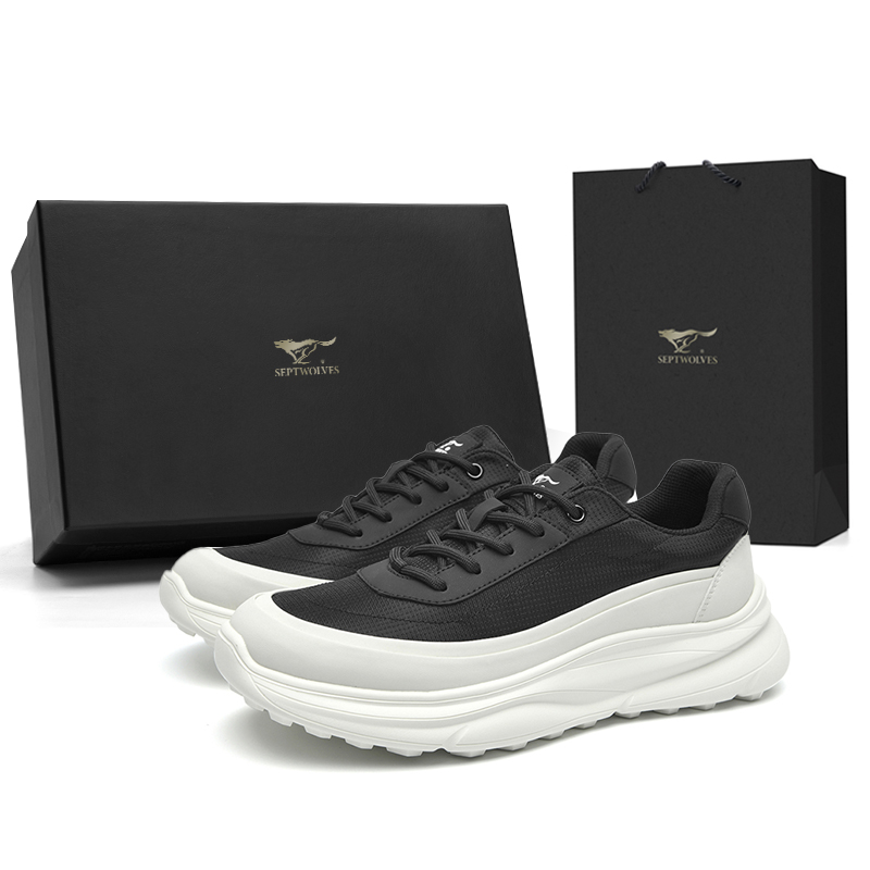 

Низкие повседневные туфли мужские SEPTWOLVES, Black (Standard Leather Shoe Size)