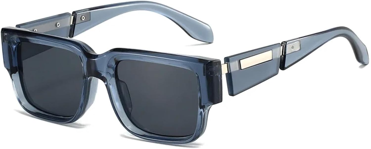 

Винтажные панк-солнцезащитные очки с леопардовым принтом для женщин, роскошная мода, летние солнцезащитные очки для мужчин с защитой от УФ-излучения UV400 TKKTLLT, Blue Black