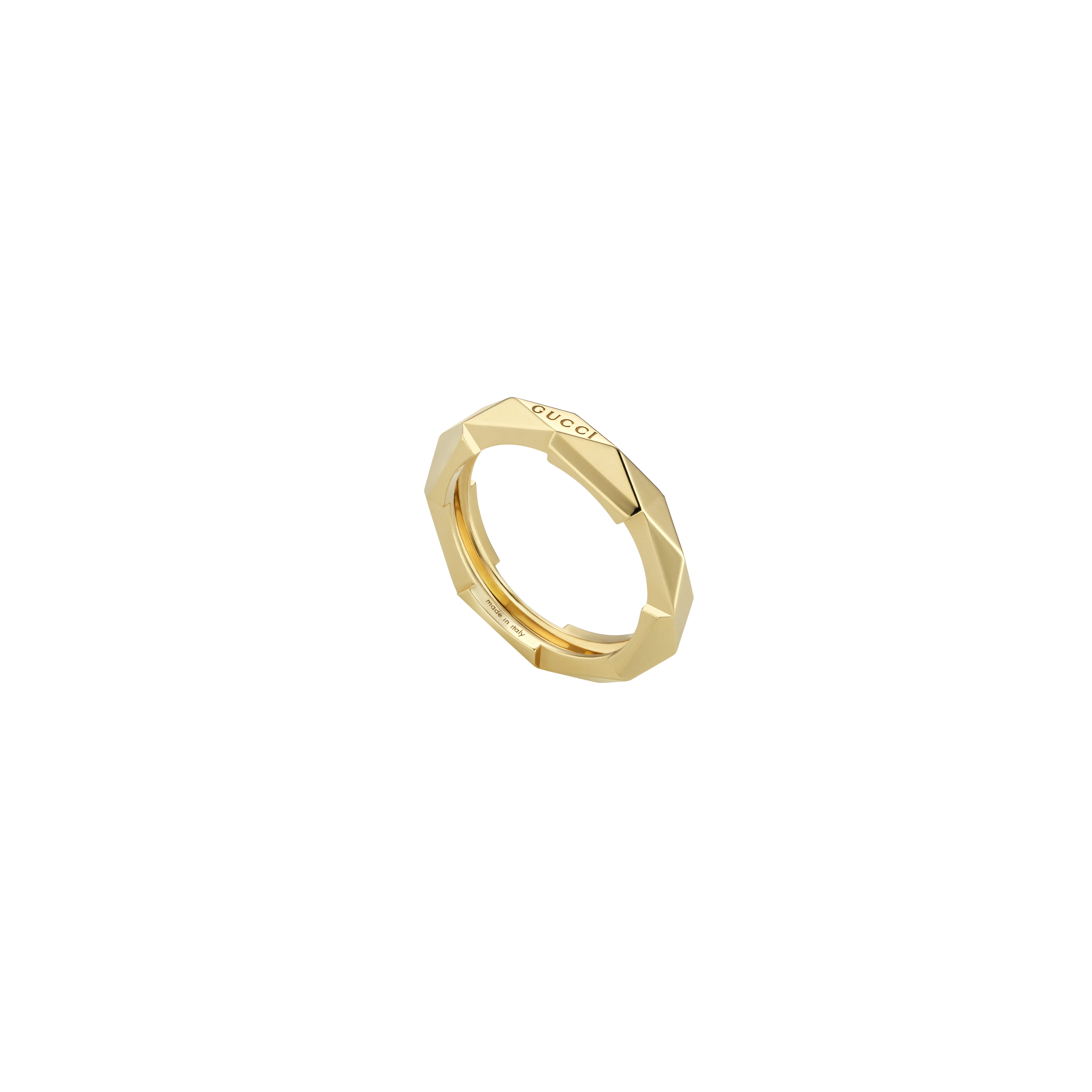 

Кольцо Gucci Link to Love из желтого золота с заклепками