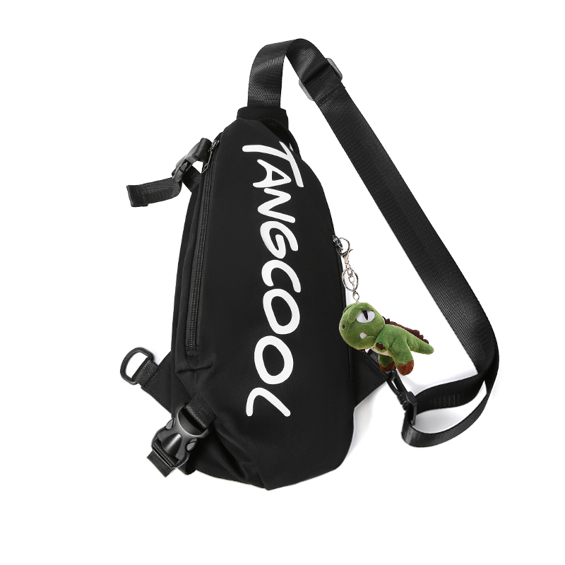 

TANGCOOL Нейлоновая слинг-сумка унисекс разноцветная, Black (Upgraded) with Hanging Doll