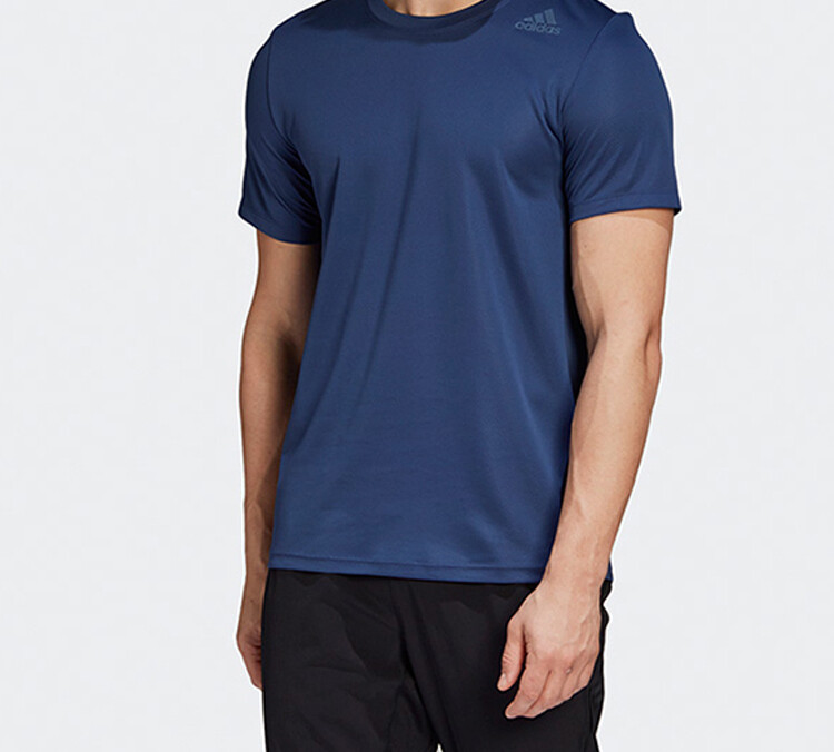 Футболка мужская техническая индиго Adidas, темно-синий — фото 3