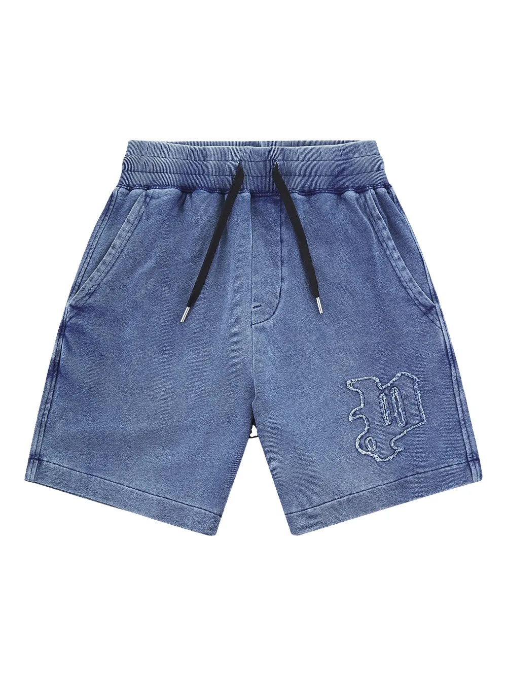 

Шорты с вышитым логотипом Purple Brand, синий
