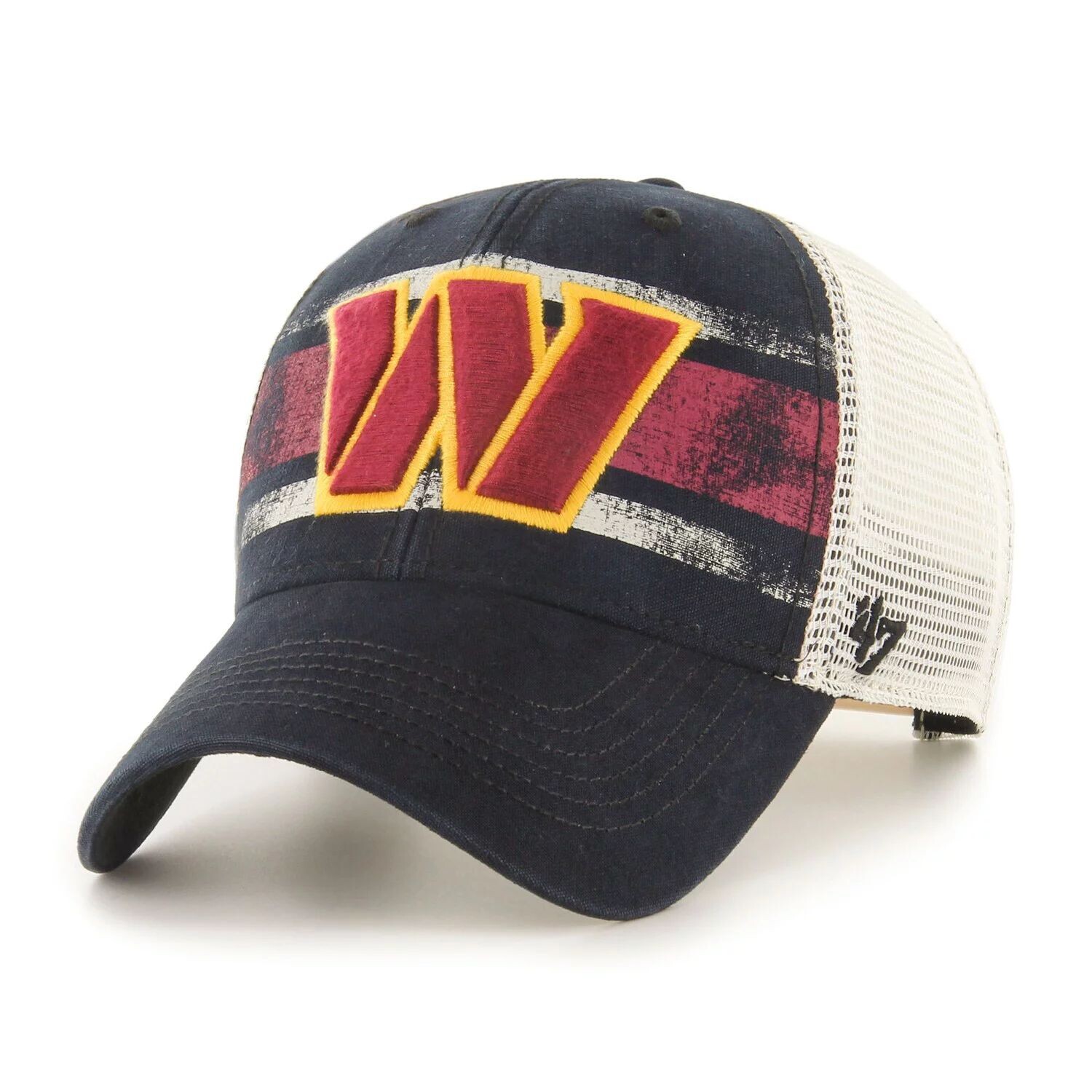 

Мужская кепка '47 Black/Natural Washington Commanders Interlude MVP Trucker Snapback