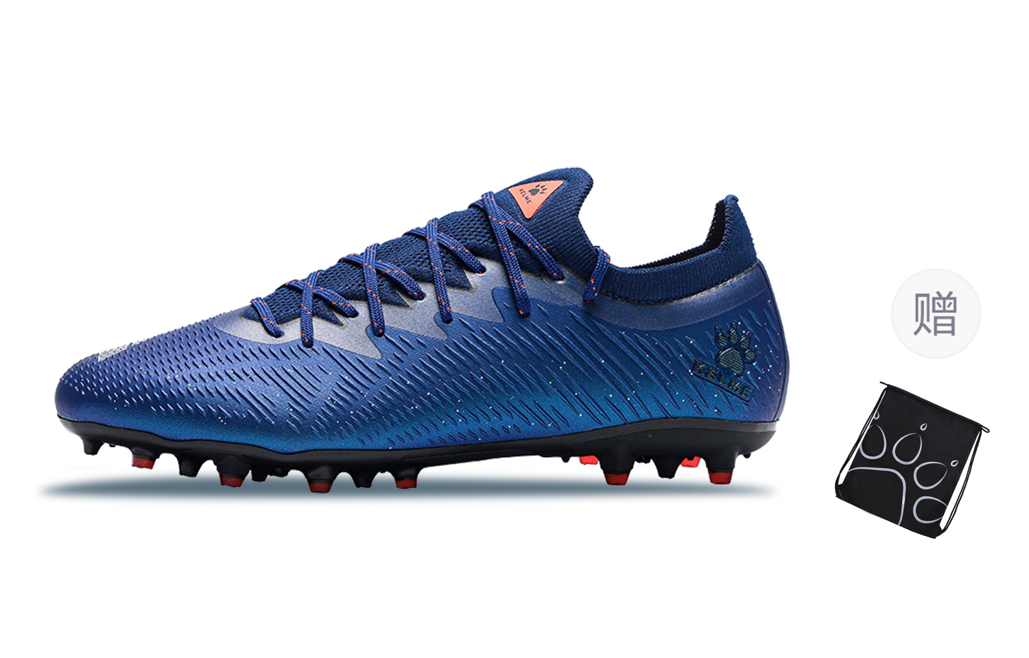

KELME Молнии 2,5 МГ резиновые короткие шипы противоскользящие износостойкие футбольные бутсы унисекс звездная синева - синий (подарок в комплекте), цвет Blue (Gift Included)
