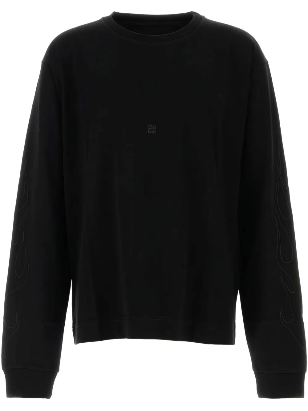 

Футболка с изображением пламени Givenchy, черный