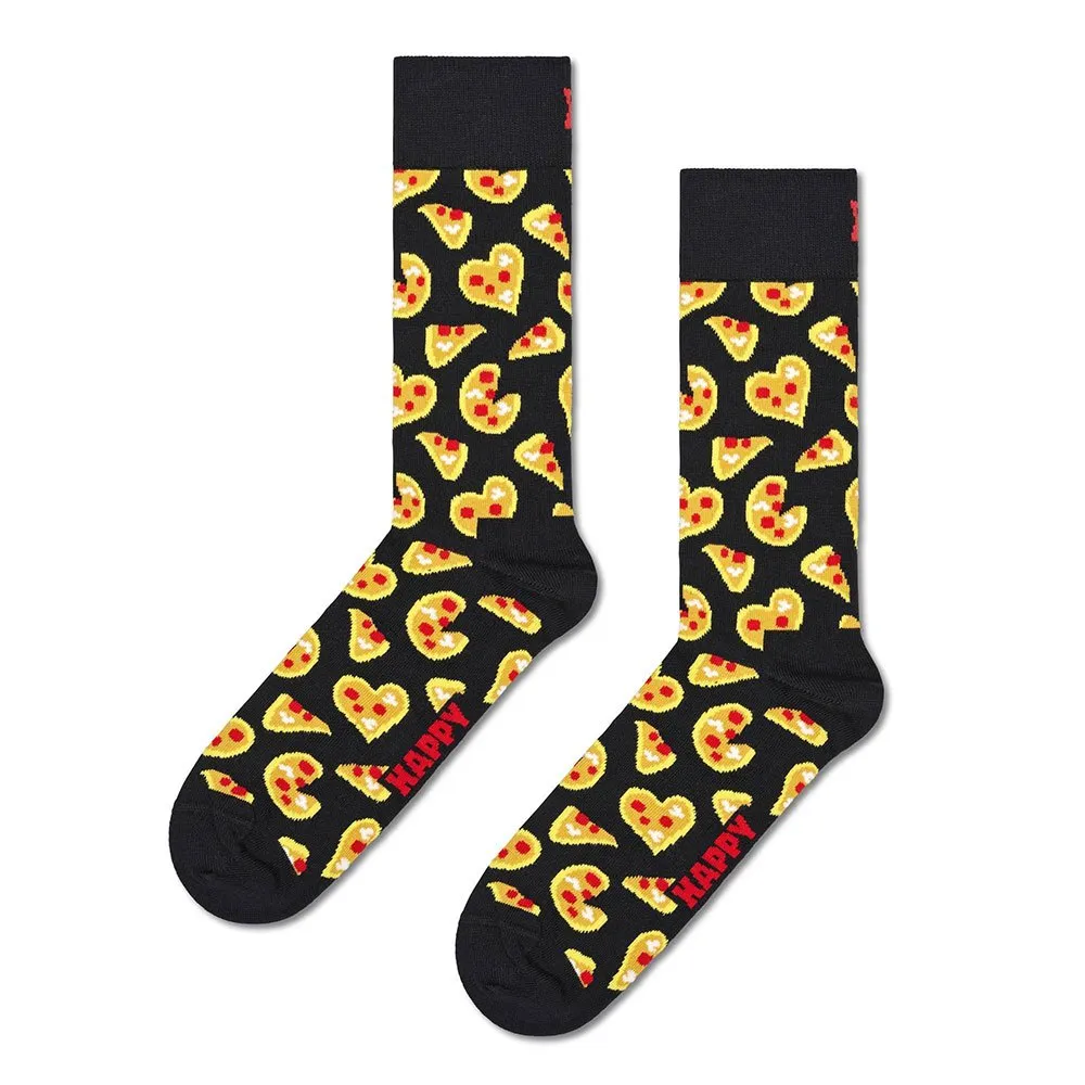 

Носки Happy Pizza Love, коричневый/черный