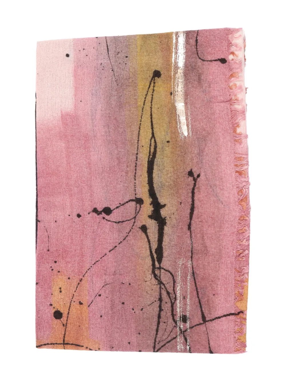 

Шарф с бахромой Kirala Faliero Sarti, розовый