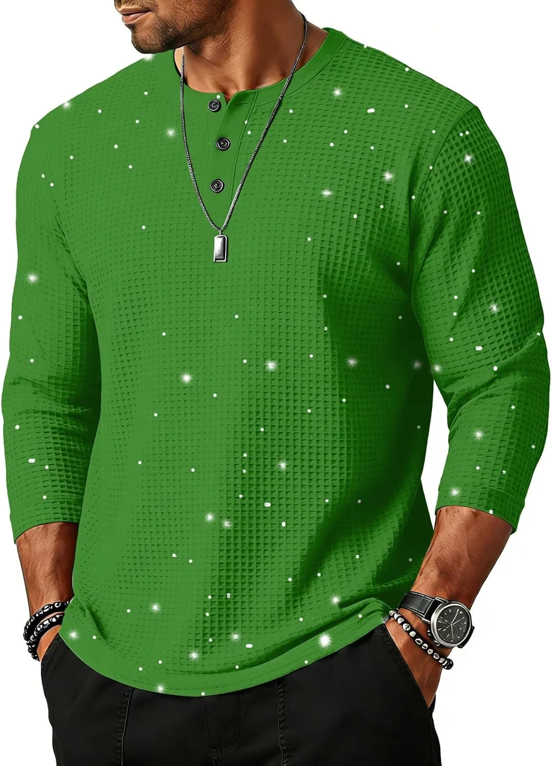 

Мужская футболка Henley с коротким рукавом, Casual Athletic, S-2XL WENKOMG1