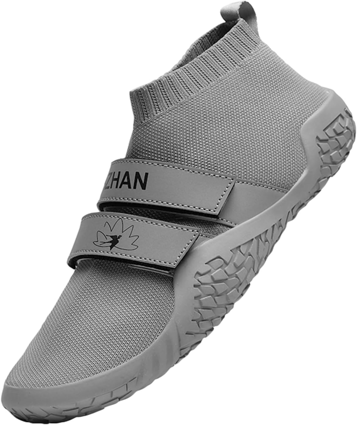 

Мужские и женские штангетные туфли JiuQing, баскетбольные носки для йоги, кроссовки для фитнеса и тренажерного зала, серый