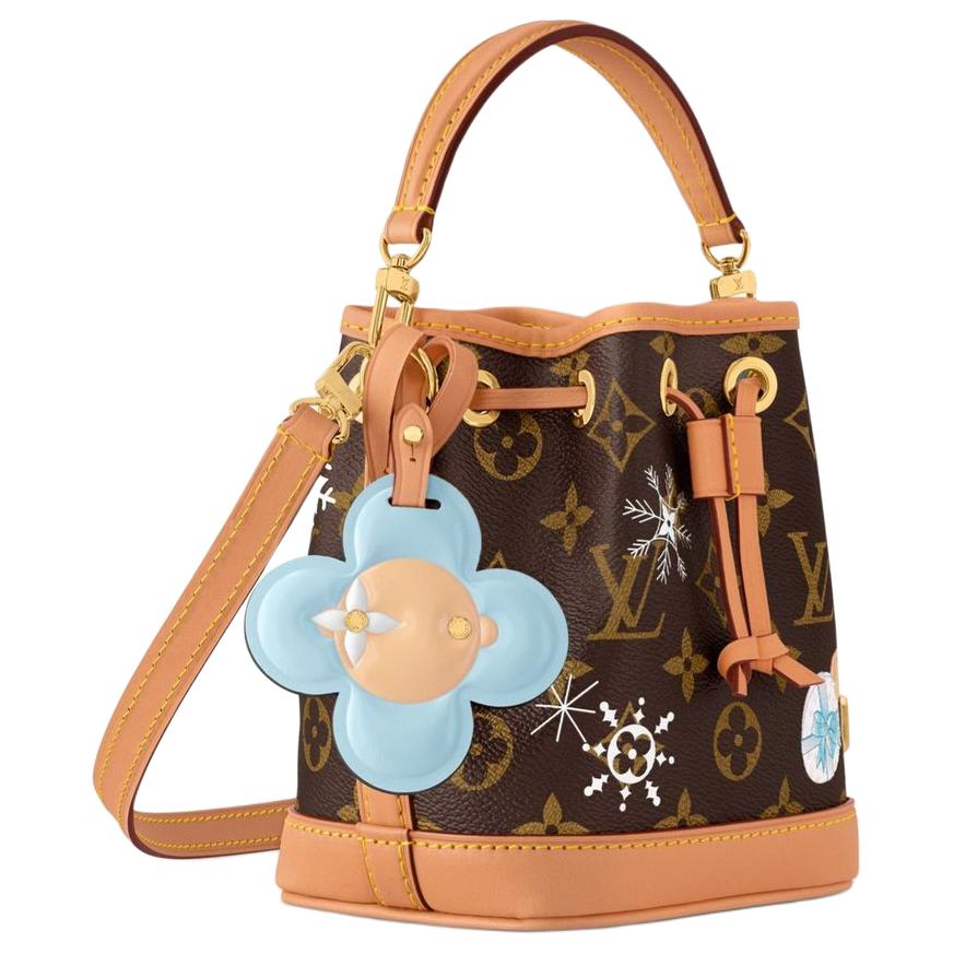 LOUIS VUITTON Сумка Nano Noé Snow Show Christmas Edition Brown — фото 2
