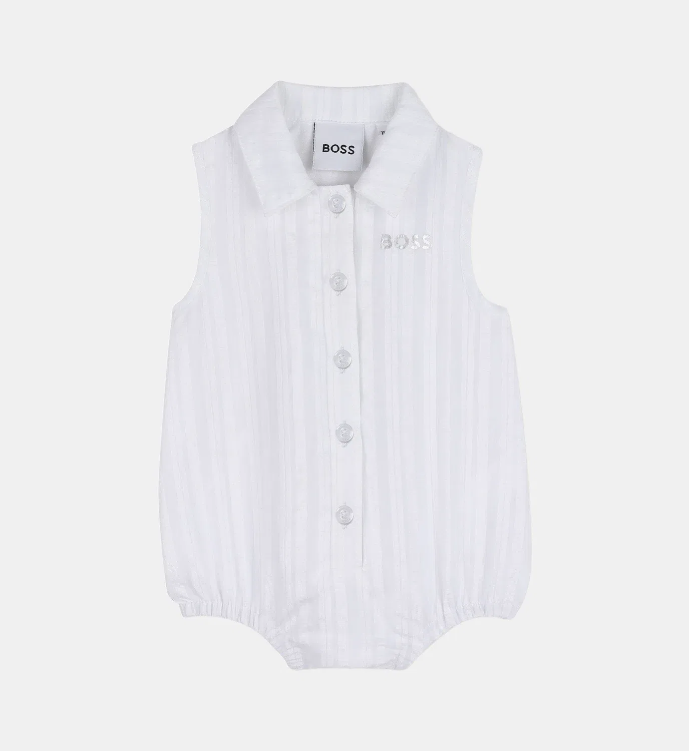 Комплект комбинезон и повязка на голову Boss Kidswear, белый — фото 3