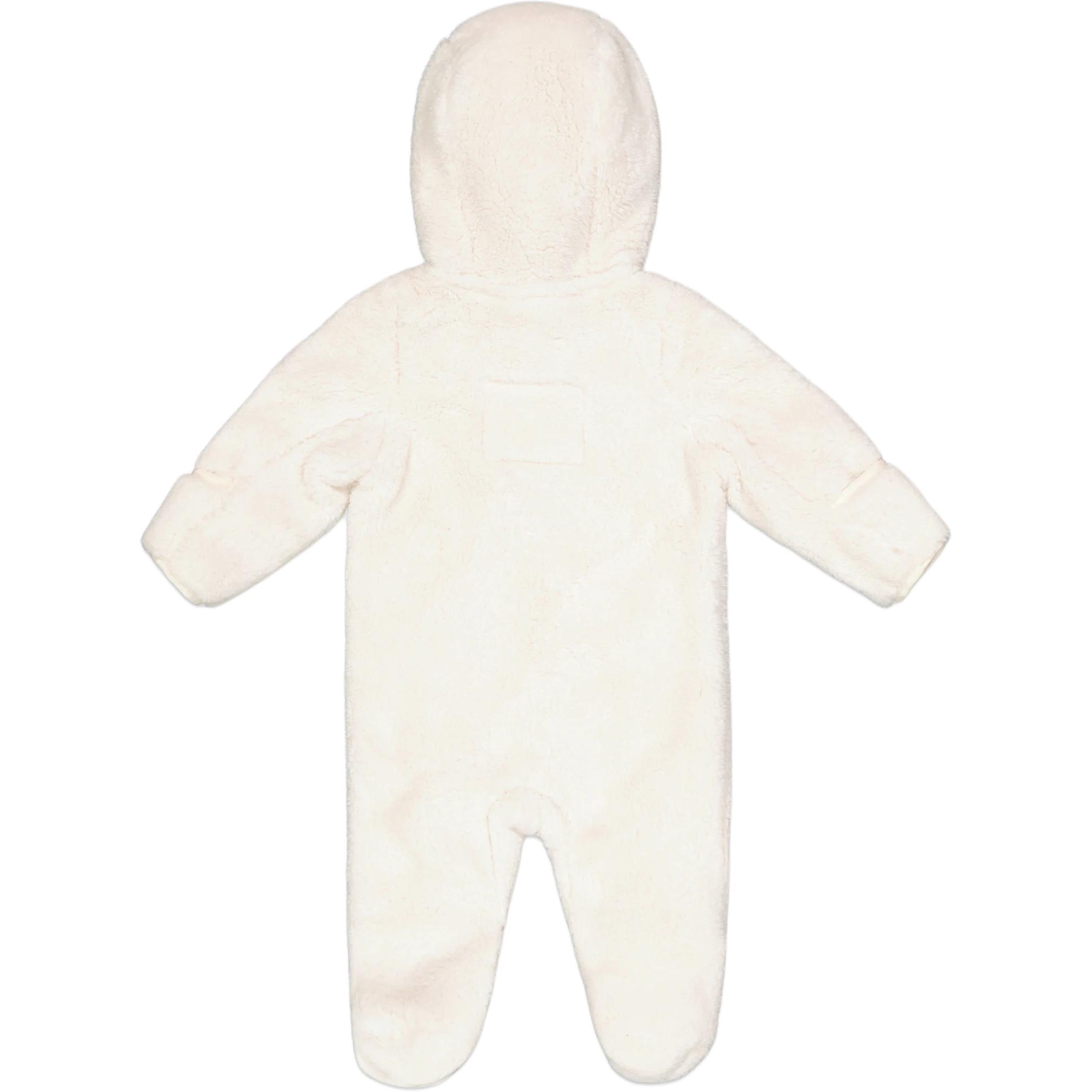 THE NORTH FACE Комбинезон с капюшоном из текстурированного плюша Teddy, белый, для младенцев и малышей — фото 4