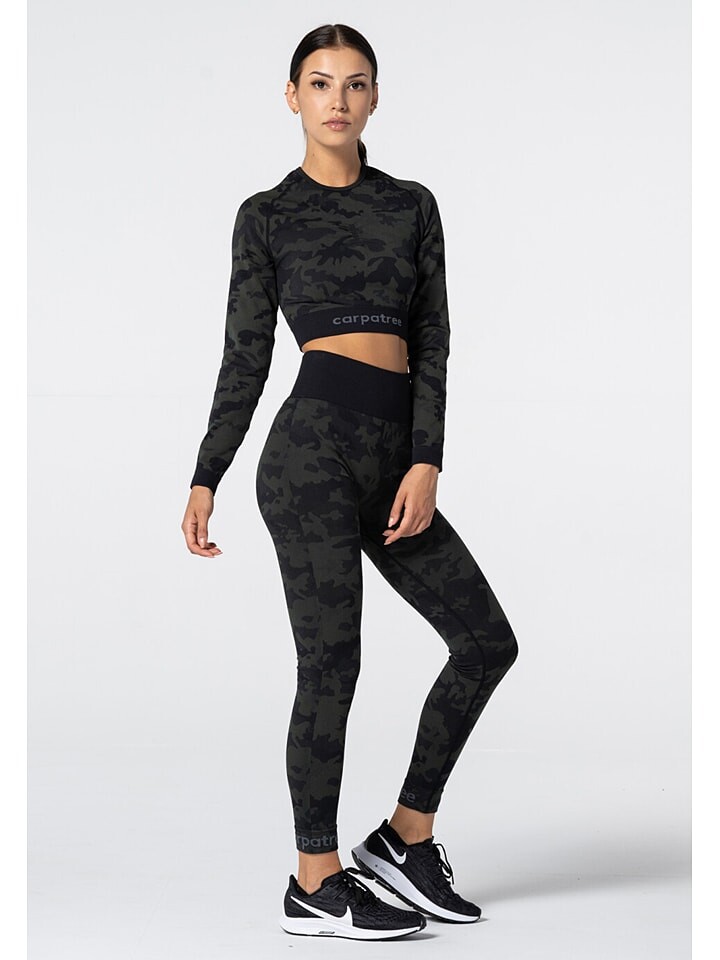 

Функциональная рубашка Carpatree Trainingslongsleeve Camo Seamless, хаки