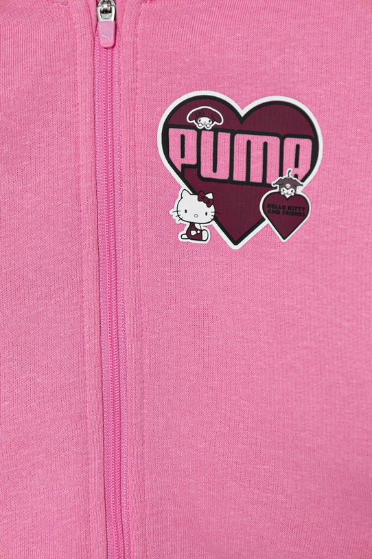 Детский спортивный костюм из 2 предметов Puma, розовый — фото 3