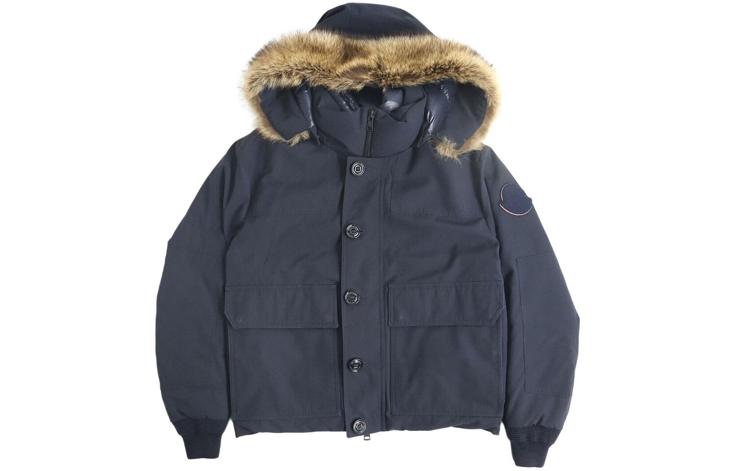 

Пуховик мужской темно-синий Moncler