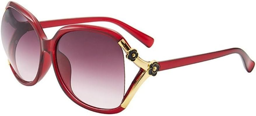 

Декоративные солнцезащитные очки в стиле ретро, ​​солнцезащитные очки в крупной оправе, очки для вождения, аксессуары для путешествий, солнцезащитные очки для активного отдыха KTUCN, Red