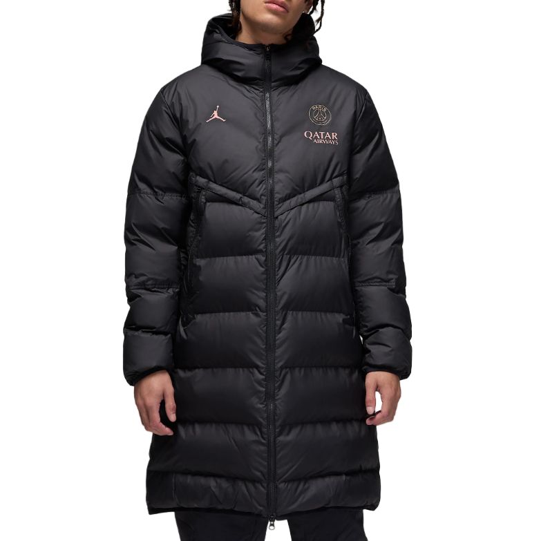 

Jordan Куртка-парка Пари Сен-Жермен мужская черная с ржаво-розовым, Black/Rusty Pink