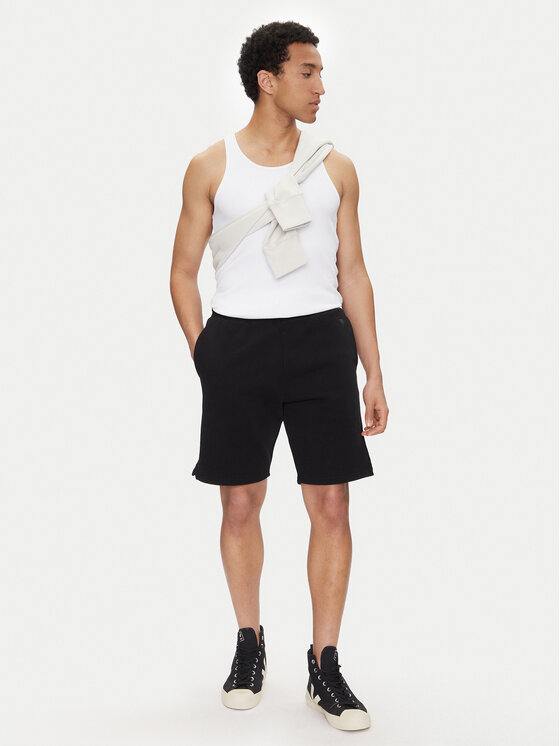 Спортивные шорты baggy fit HSO674.747 Ami Paris, чёрный — фото 2