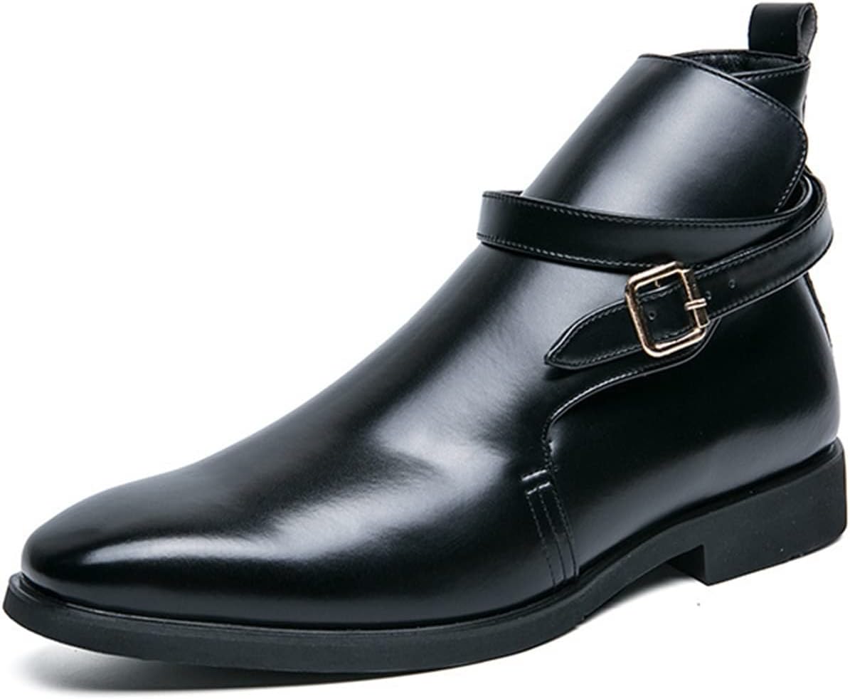 

Мужские ботинки, водонепроницаемые, ПУ, с нескользящей резиновой подошвой, повседневные, подходят для разных случаев. (Цвет: черный, размер: 9.5) Gommer