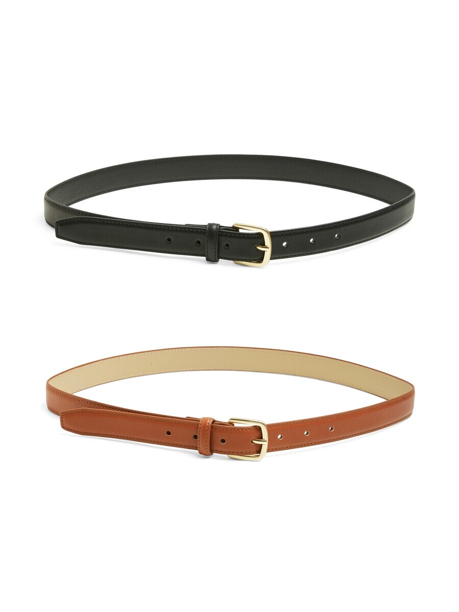 

Повседневный ремень PIECES Belt PCOLINE, цвет cognac/black