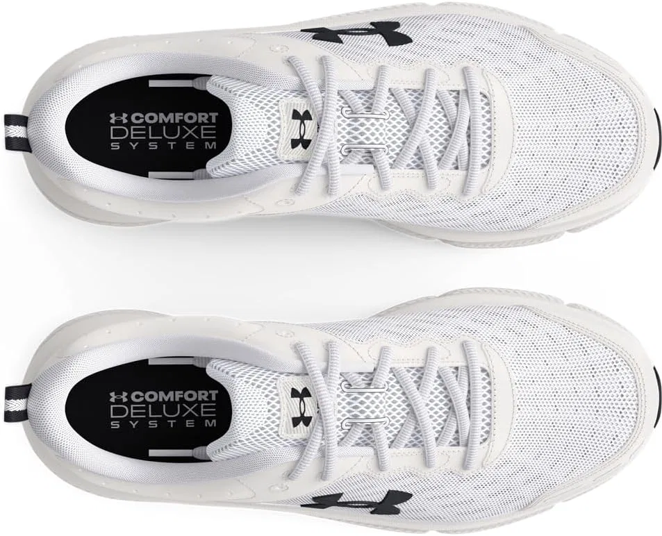 Мужские беговые кроссовки Under Armour Charged Assert 10, White Black — фото 4