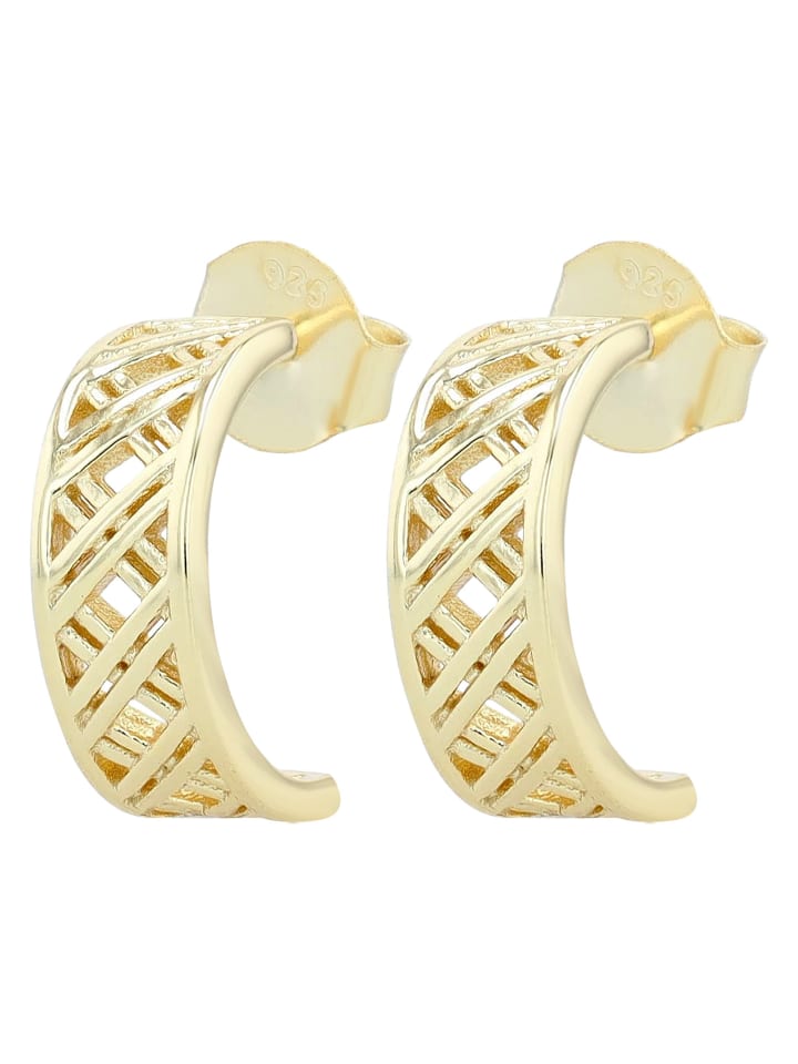 

Adeliás Женские серьги - серьги-гвоздики из серебра 925 пробы с золотым покрытием