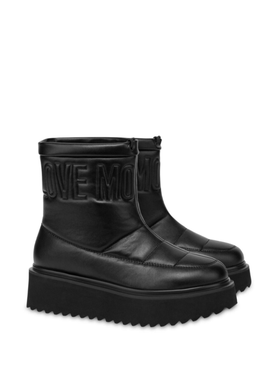 Love Moschino ботинки на платформе с вышитым логотипом, черный — фото 2