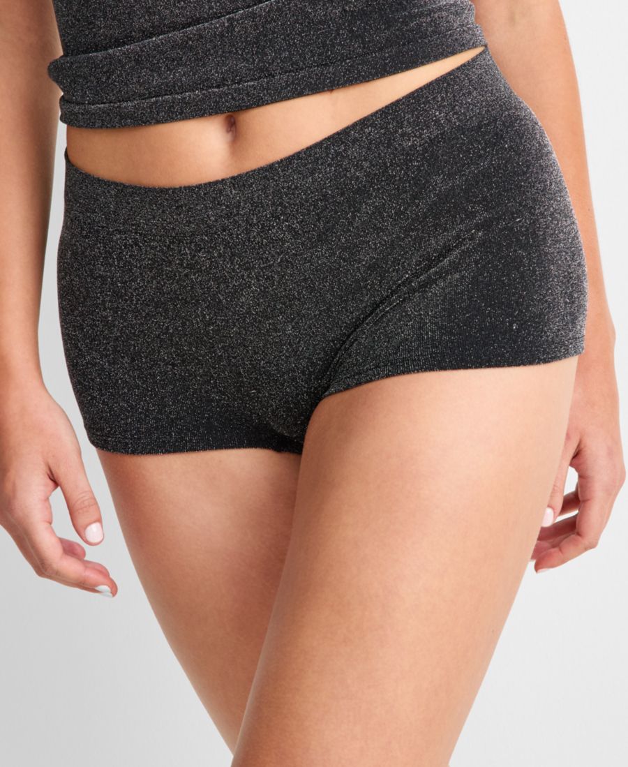 

Женские бесшовные трикотажные трусики-шорты Shine State of Day, Deep Black