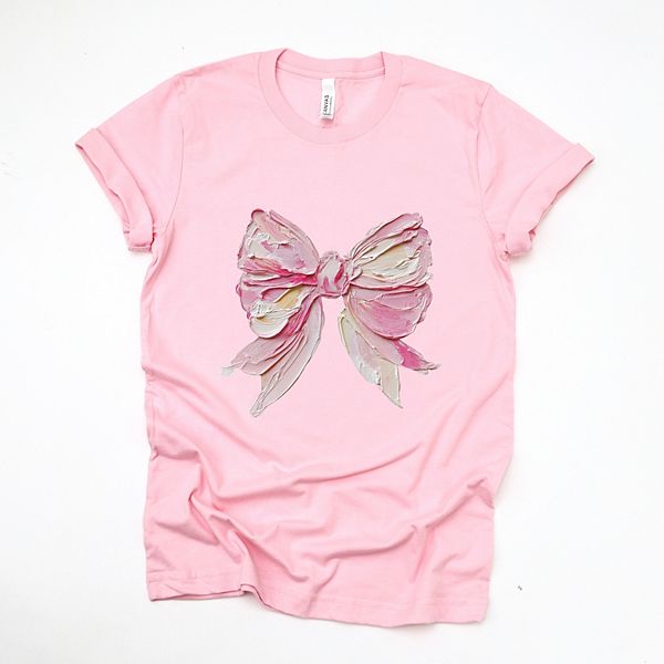 

Футболка с принтом Coquette bow paint Simply Sage Market, Pink, Зеленый, Футболка с принтом Coquette bow paint Simply Sage Market, Pink
