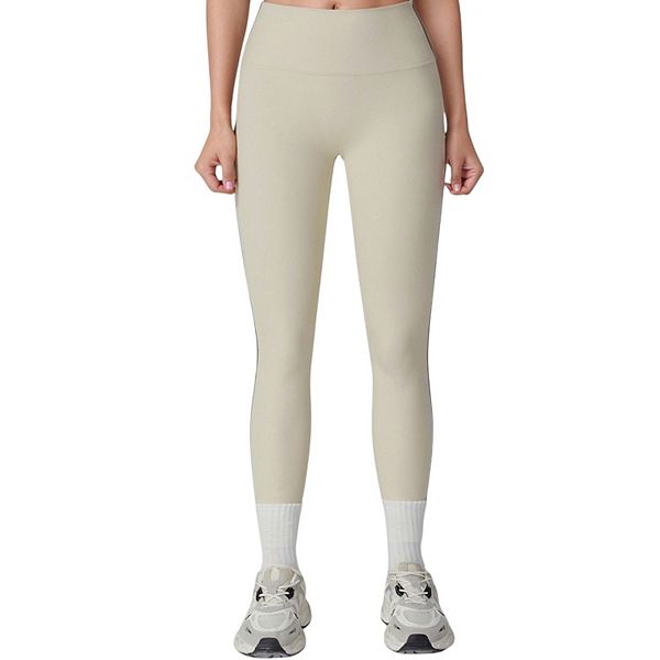

Женские леггинсы Activewear с высокой талией, контурными швами и эластичной посадкой Anna-Kaci, Light Beige
