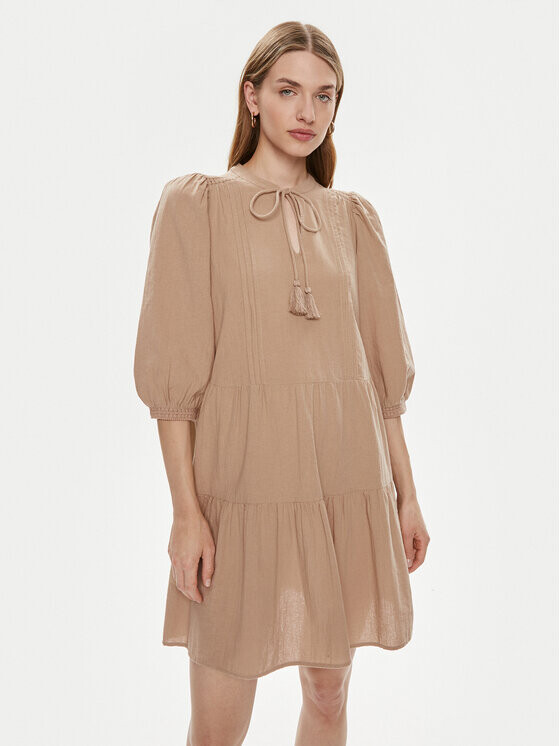 

Платье стандартного кроя Vero Moda, бежевый