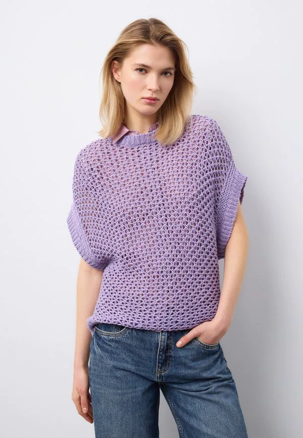 

Футболка с принтом Stefanel, Lilac, Фиолетовый, Футболка с принтом Stefanel, Lilac