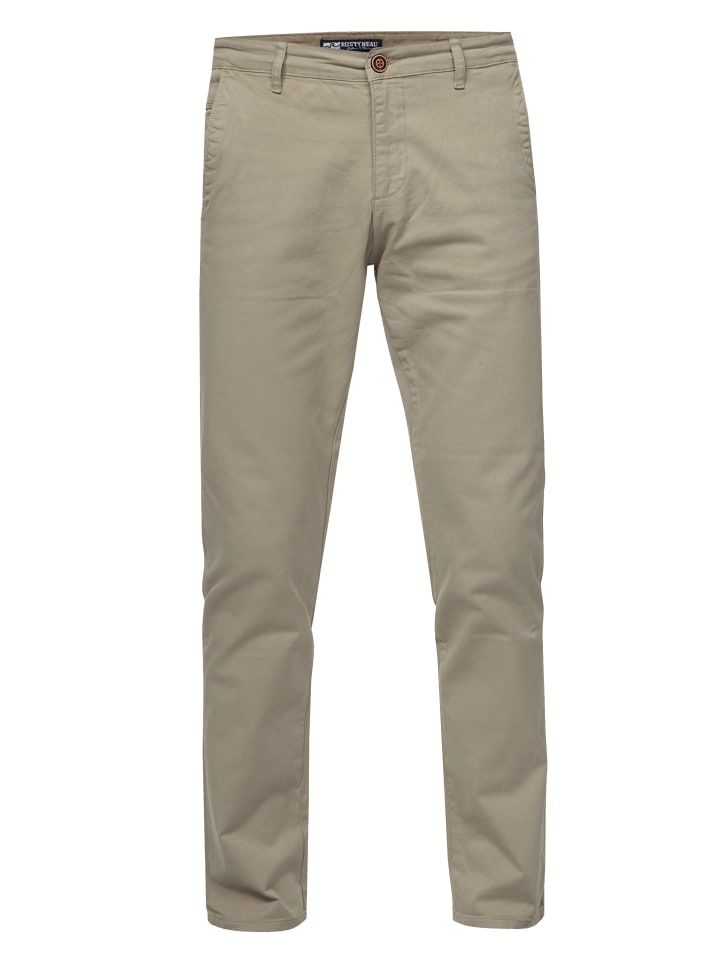 

Rusty Neal Брюки-чиносы "MARSU" прямого кроя, эластичный хлопок, оливковый цвет