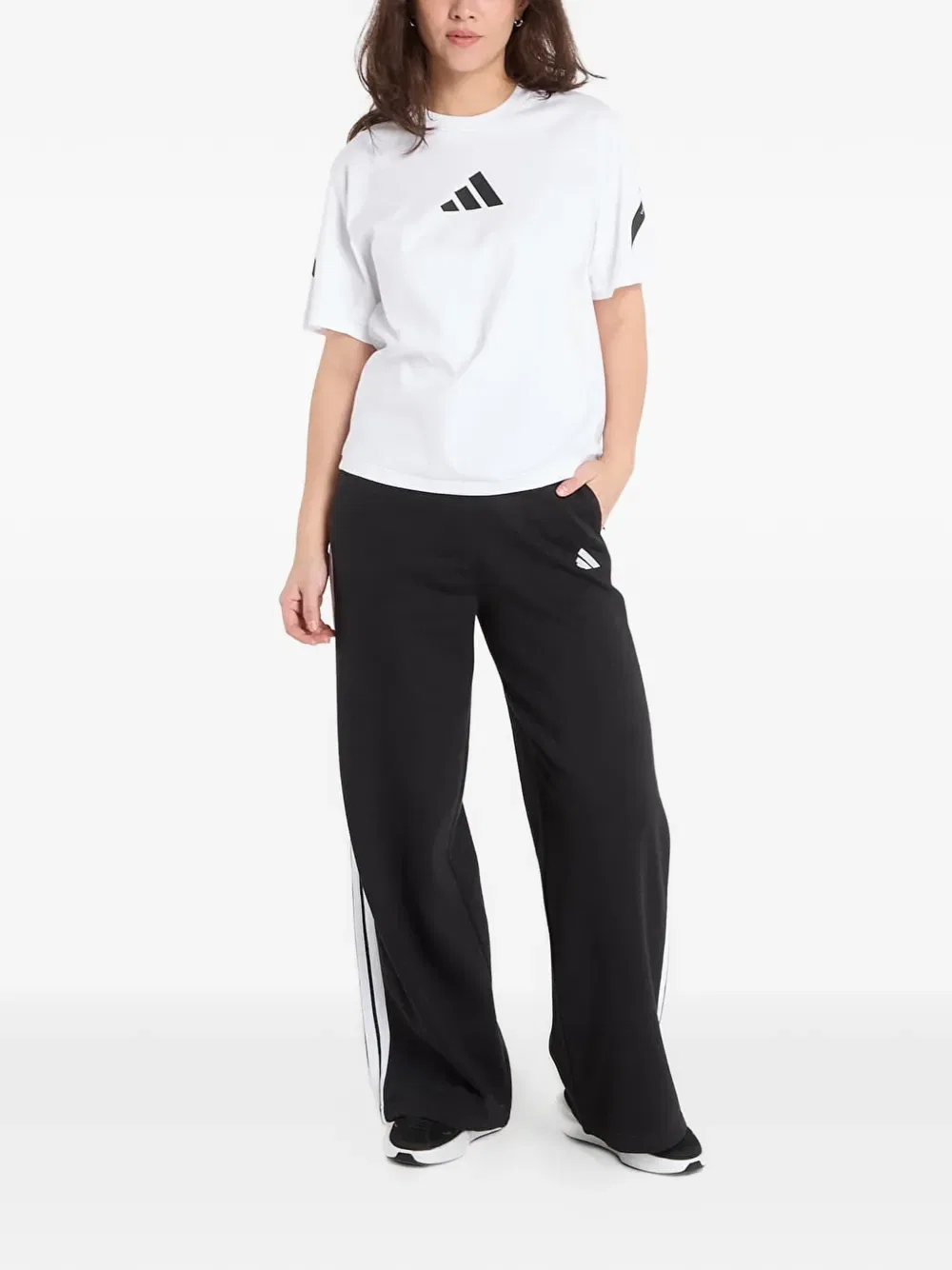 Флисовые спортивные штаны Adidas, черный — фото 2